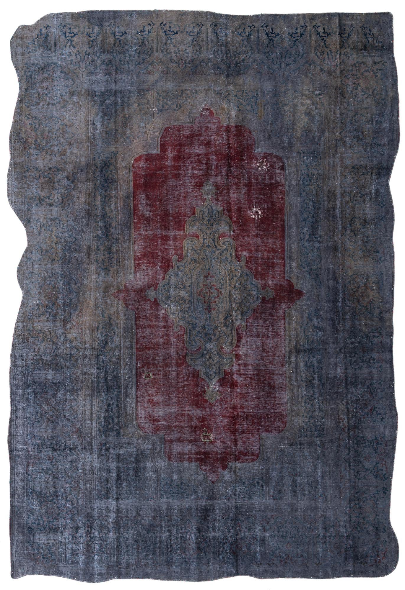 9' 1 x 13' 6 Hand Knotted Ultra Vintage Persian Wool Rug