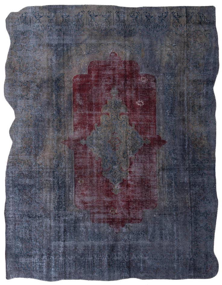 Detail image of 9' 1 x 13' 6 Hand Knotted Ultra Vintage Persian Wool Rug