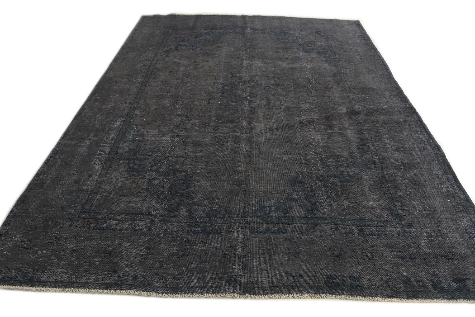 7' 7 x 11' Hand Knotted Ultra Vintage Persian Wool Rug