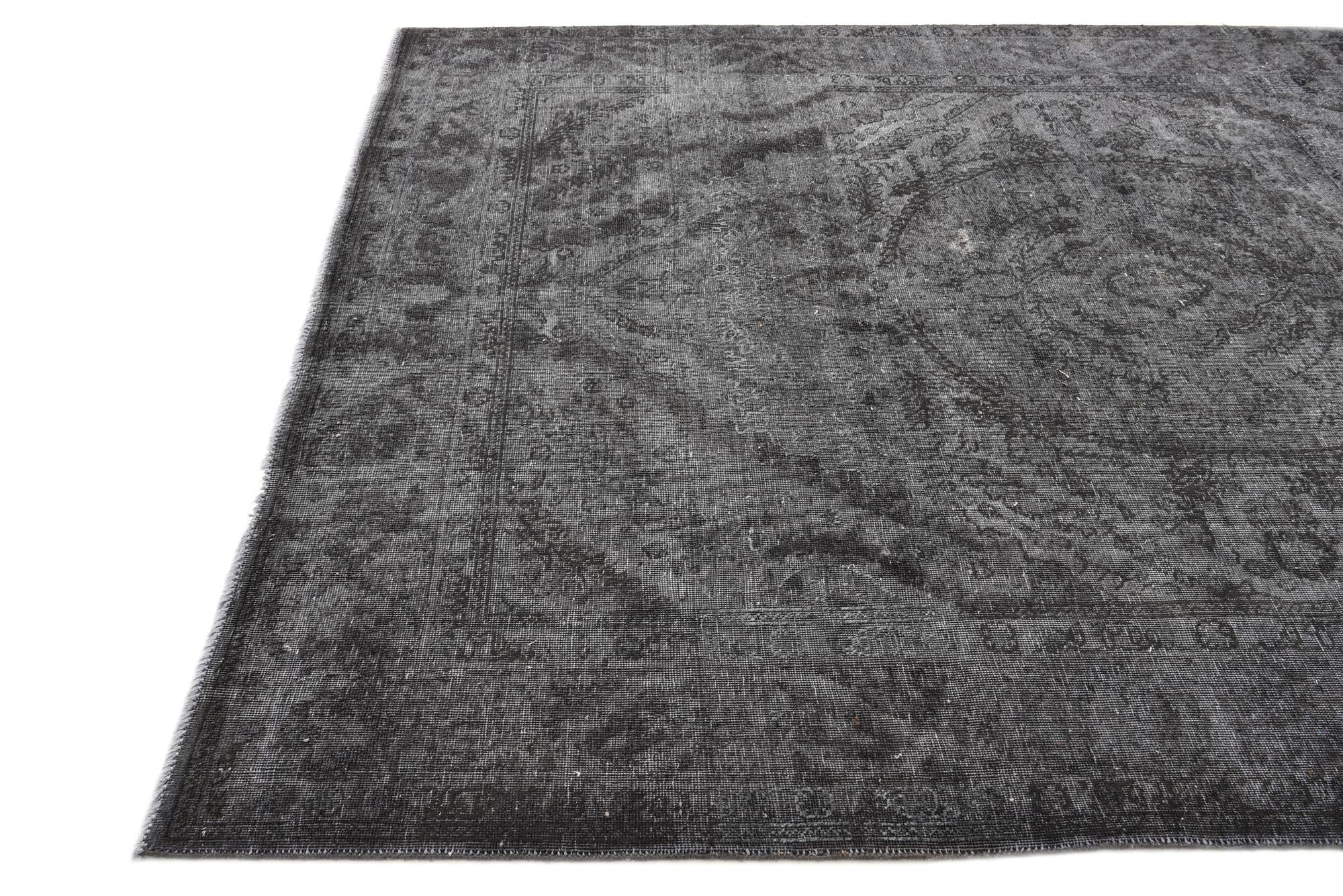 6' 7 x 9' 8 Hand Knotted Ultra Vintage Persian Wool Rug