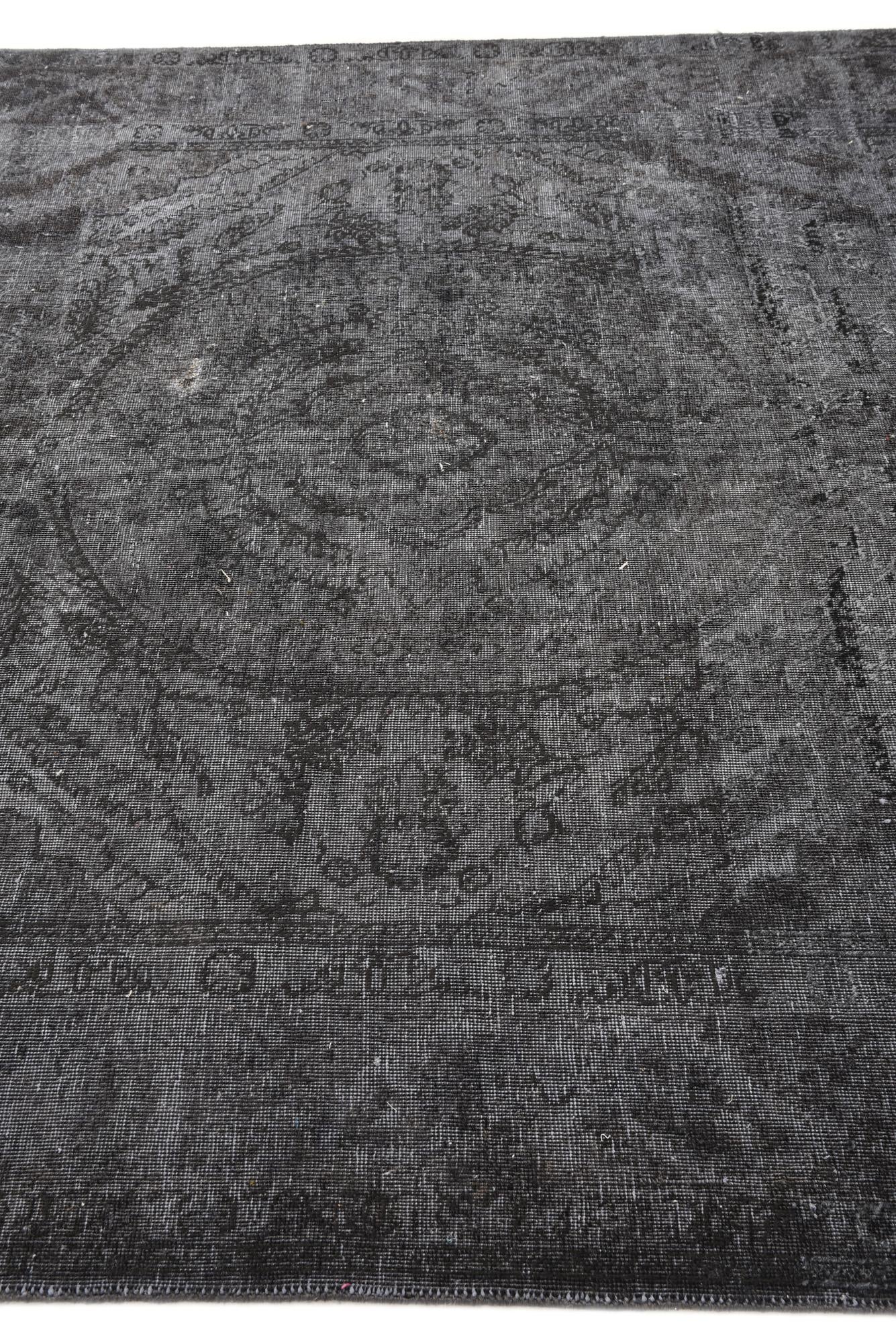 6' 7 x 9' 8 Hand Knotted Ultra Vintage Persian Wool Rug