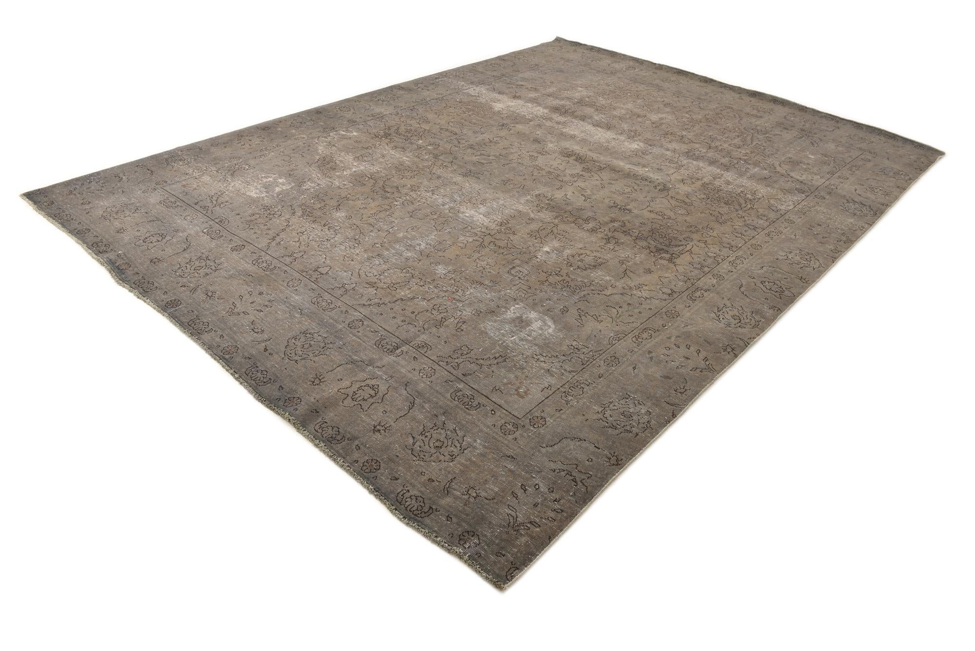 9' x 12' 9 Hand Knotted Ultra Vintage Persian Wool Rug