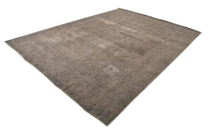 9' x 12' 9 Hand Knotted Ultra Vintage Persian Wool Rug