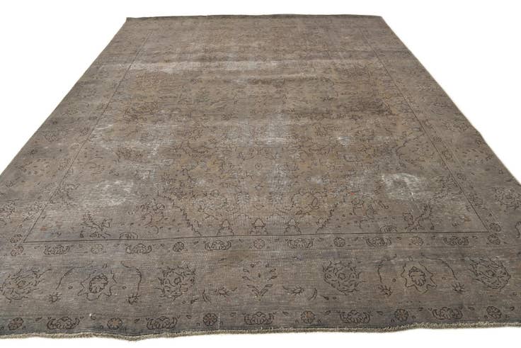 Detail image of 9' x 12' 9 Hand Knotted Ultra Vintage Persian Wool Rug