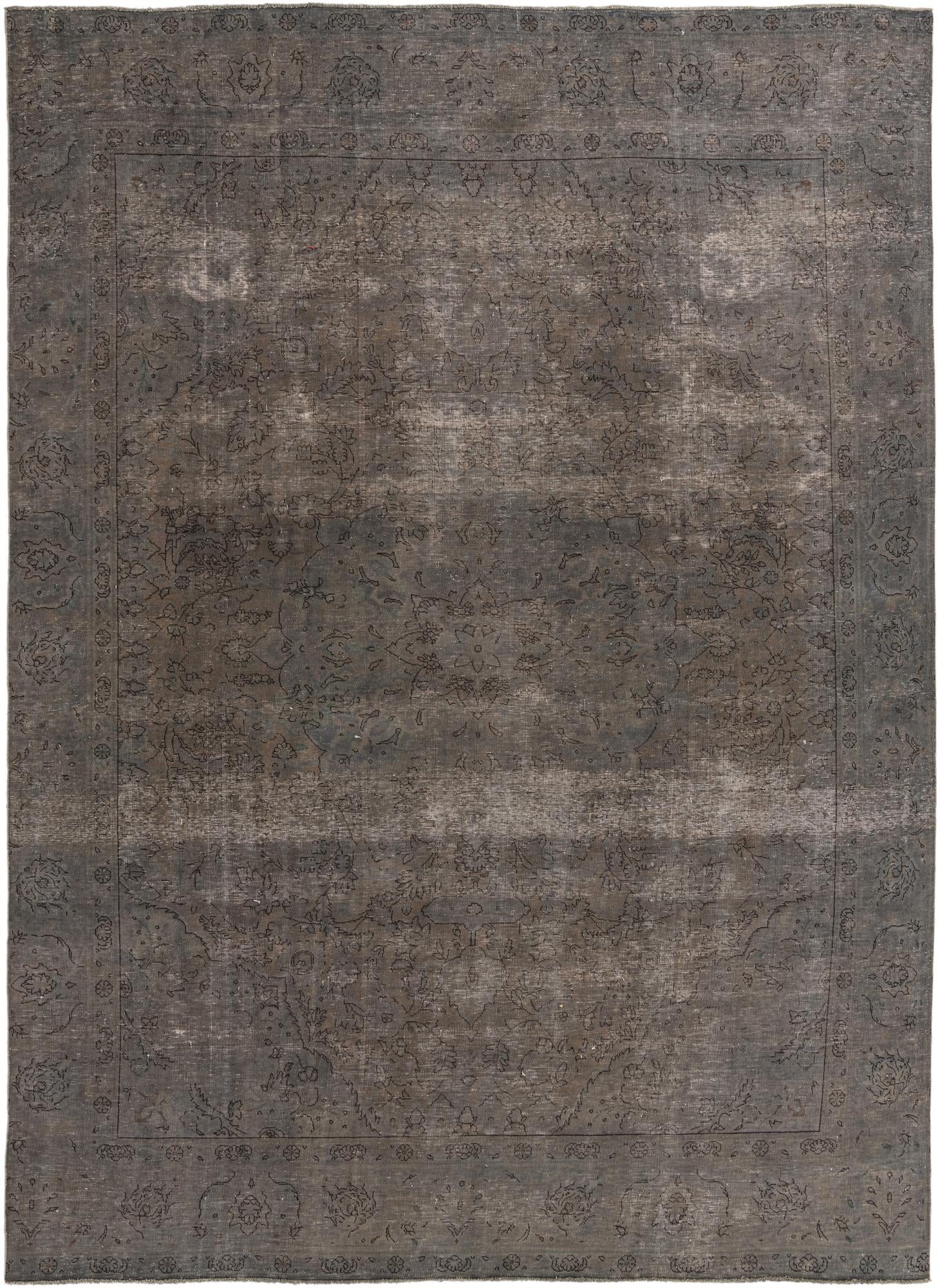 9' x 12' 9 Hand Knotted Ultra Vintage Persian Wool Rug