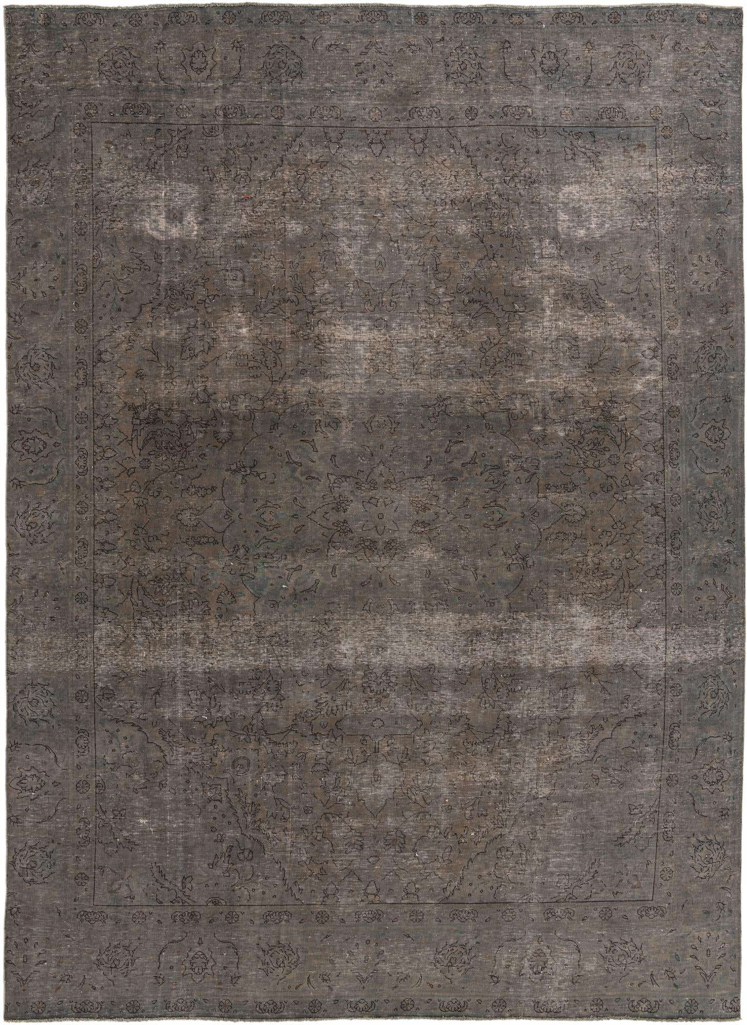 9' x 12' 9 Hand Knotted Ultra Vintage Persian Wool Rug