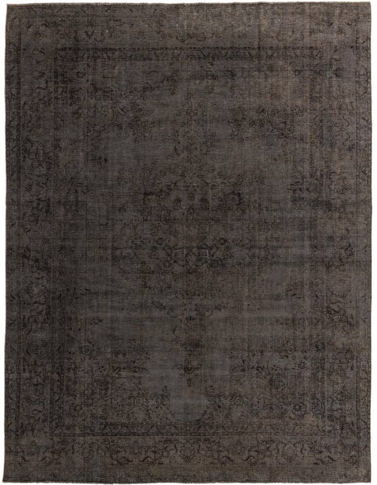 Detail image of 9' 10 x 12' 9 Hand Knotted Ultra Vintage Persian Wool Rug