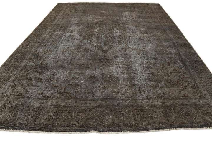 8' 10 x 12' 3 Hand Knotted Ultra Vintage Persian Wool Rug