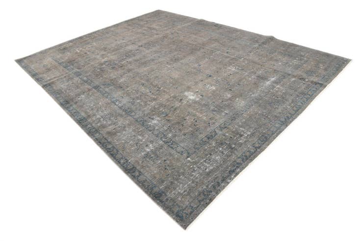 Detail image of 9' 4 x 12' Hand Knotted Ultra Vintage Persian Wool Rug