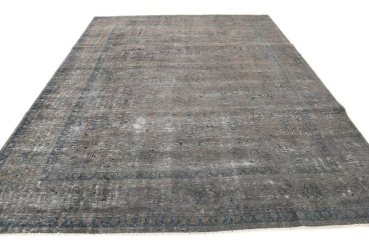 Detail image of 9' 4 x 12' Hand Knotted Ultra Vintage Persian Wool Rug