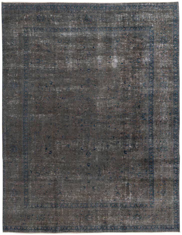 Detail image of 9' 4 x 12' Hand Knotted Ultra Vintage Persian Wool Rug
