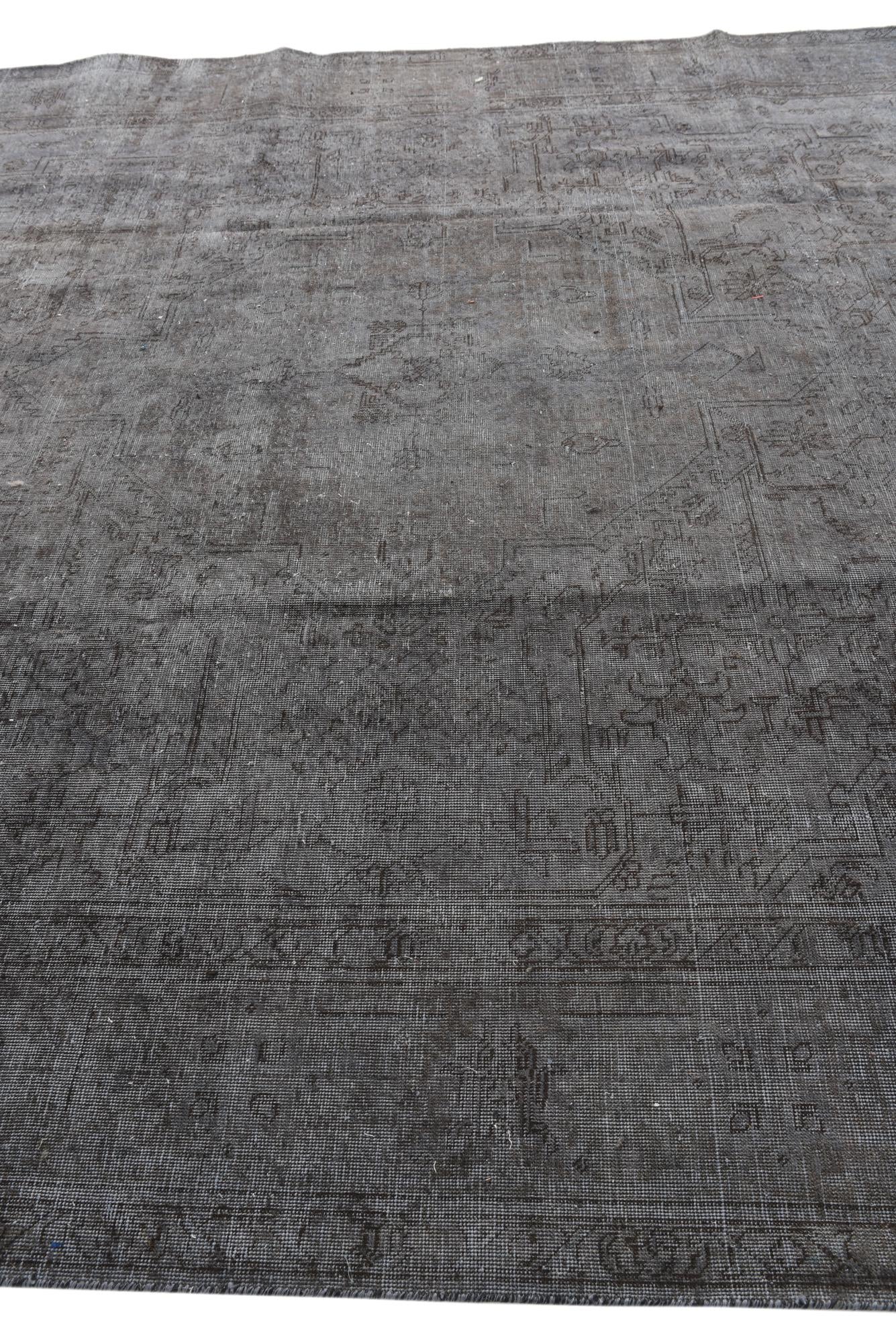 9' 10 x 12' 6 Hand Knotted Ultra Vintage Persian Wool Rug