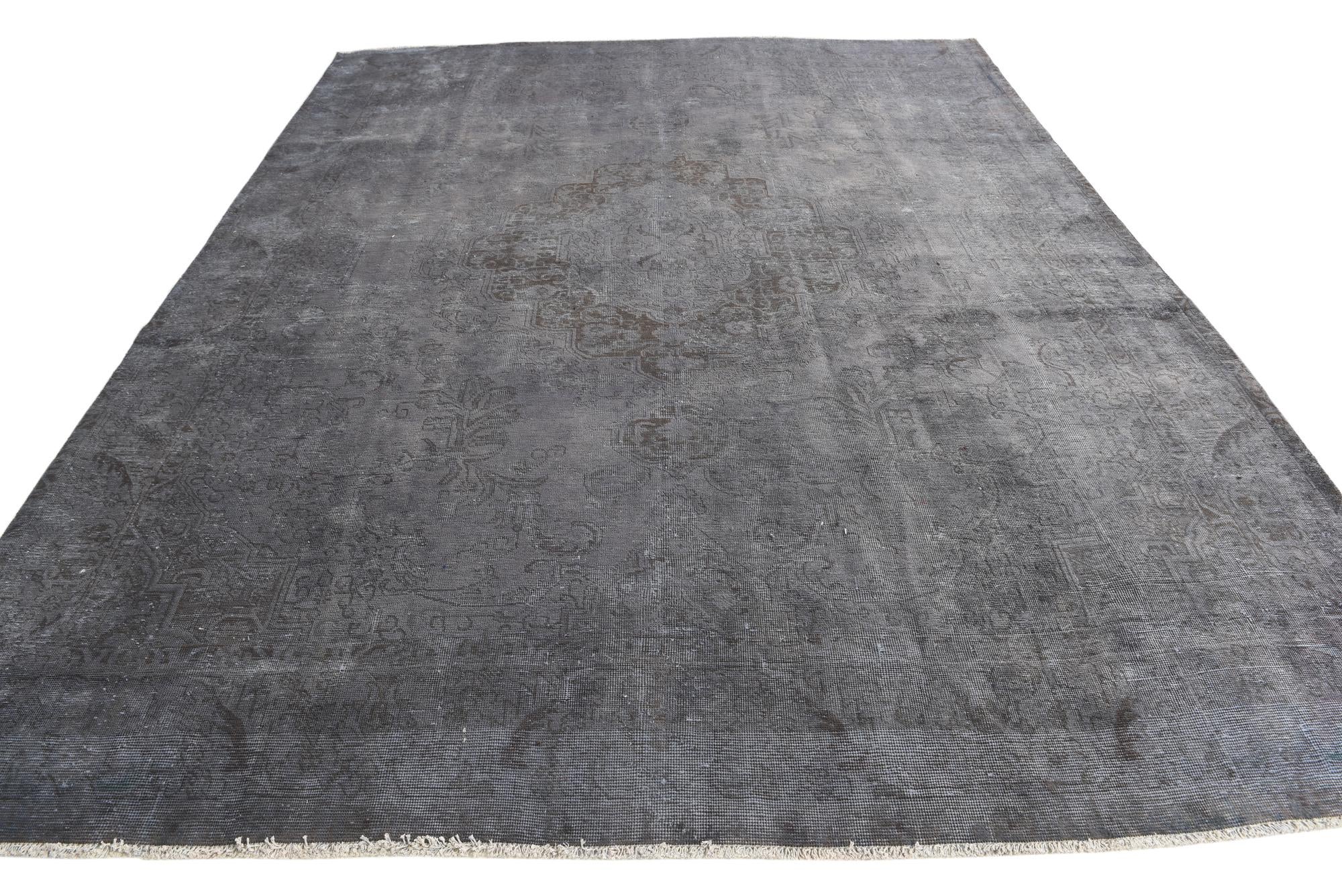 9' 7 x 12' 5 Hand Knotted Ultra Vintage Persian Wool Rug