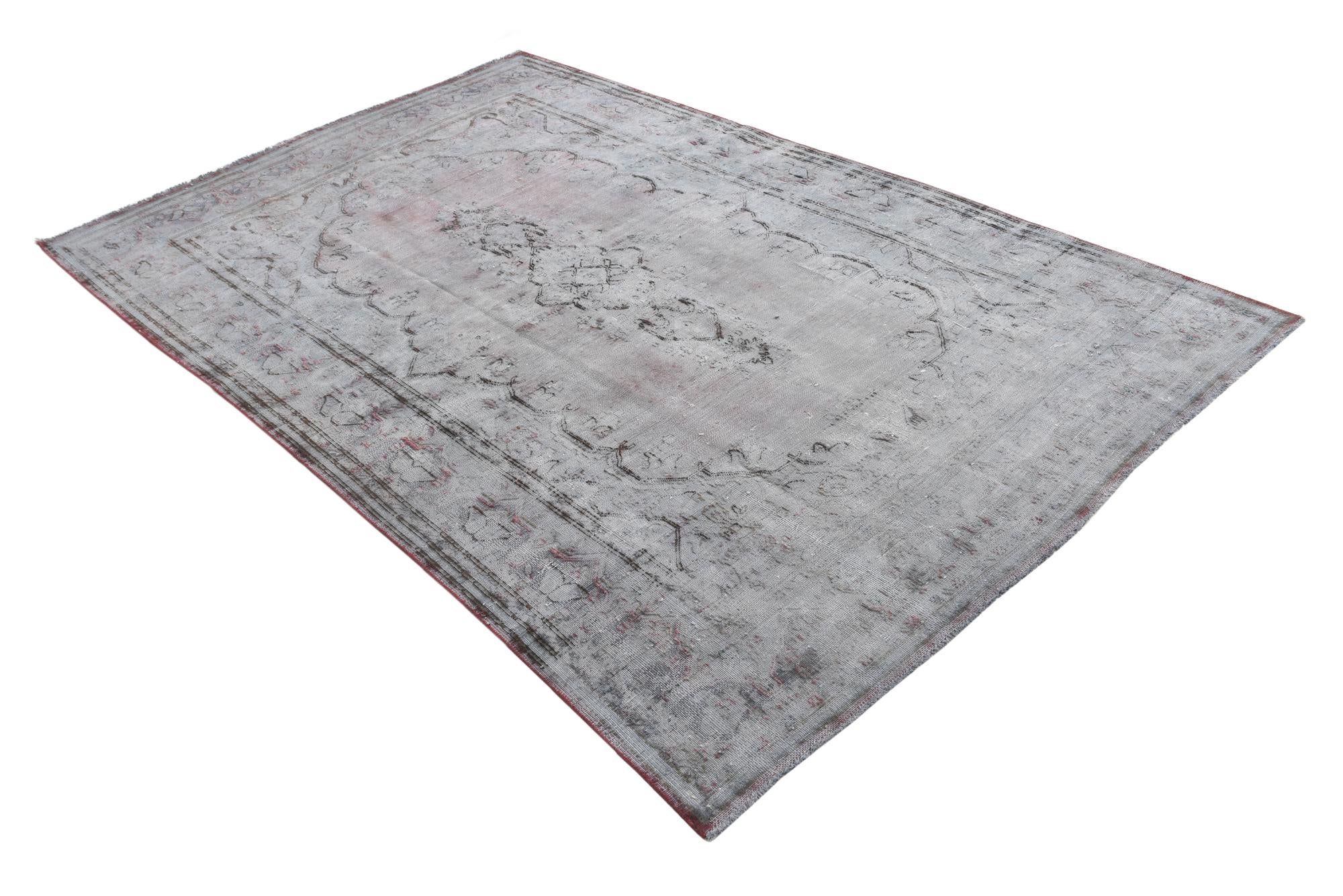 5' 7 x 8' 9 Hand Knotted Ultra Vintage Persian Wool Rug