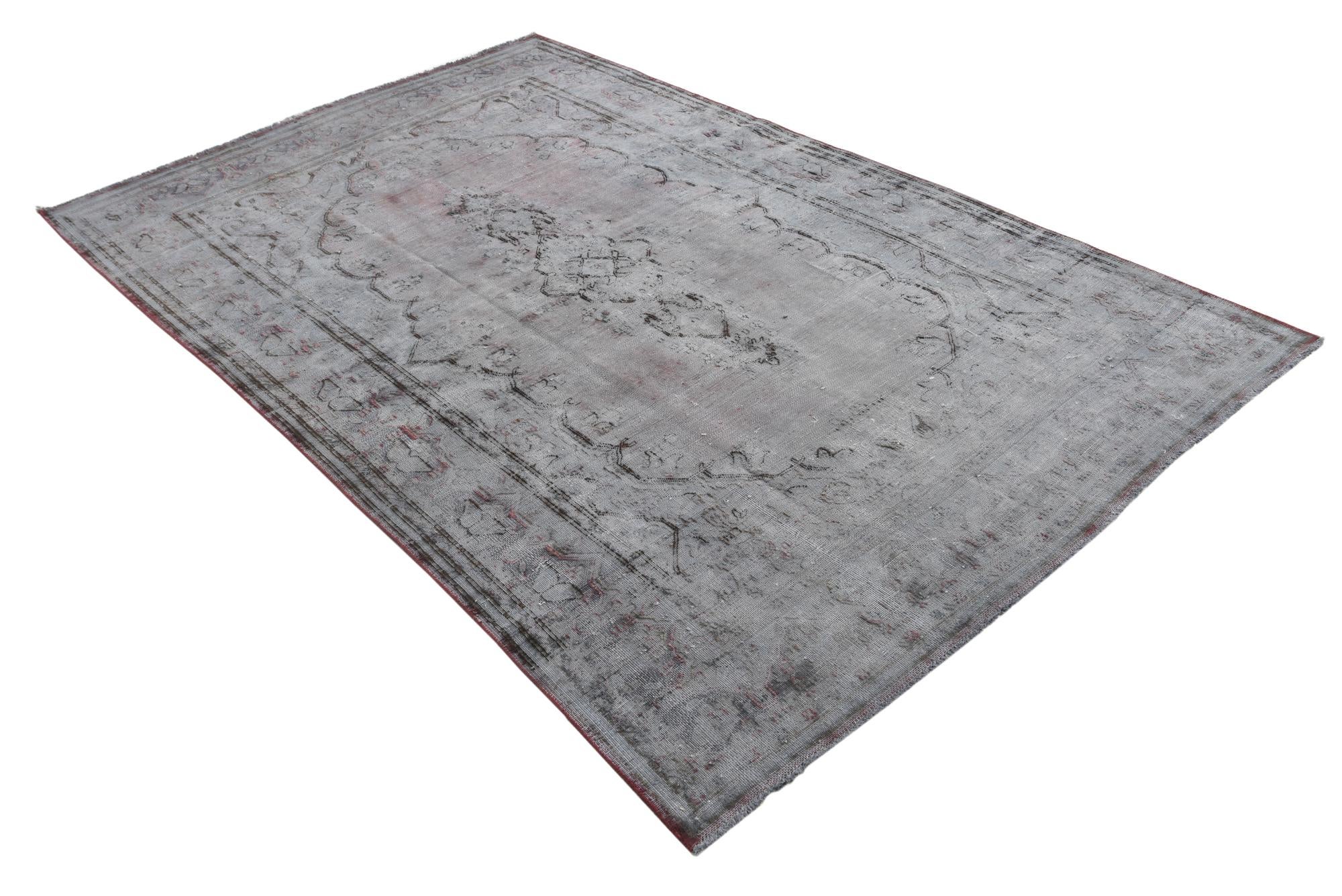5' 7 x 8' 9 Hand Knotted Ultra Vintage Persian Wool Rug