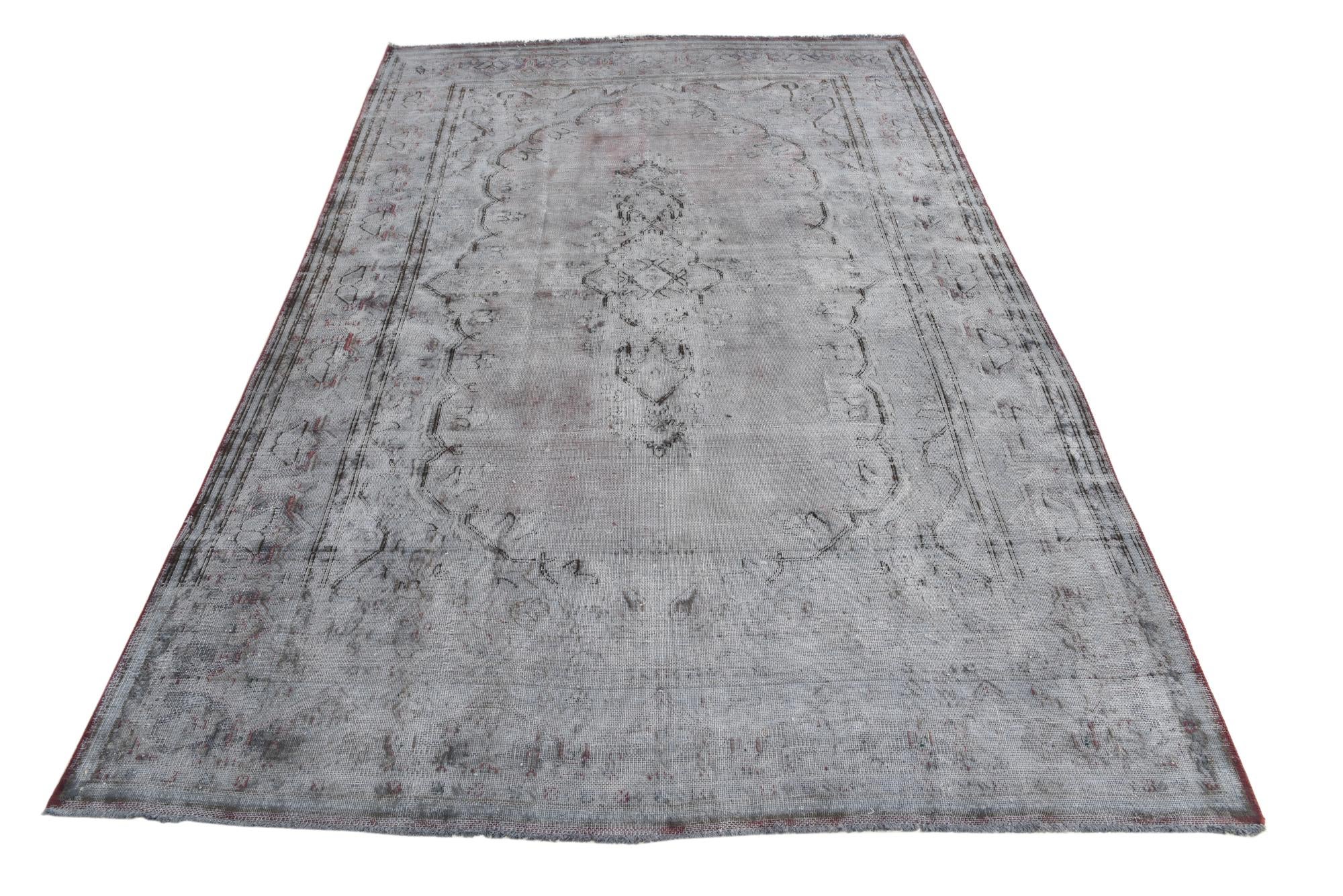 5' 7 x 8' 9 Hand Knotted Ultra Vintage Persian Wool Rug