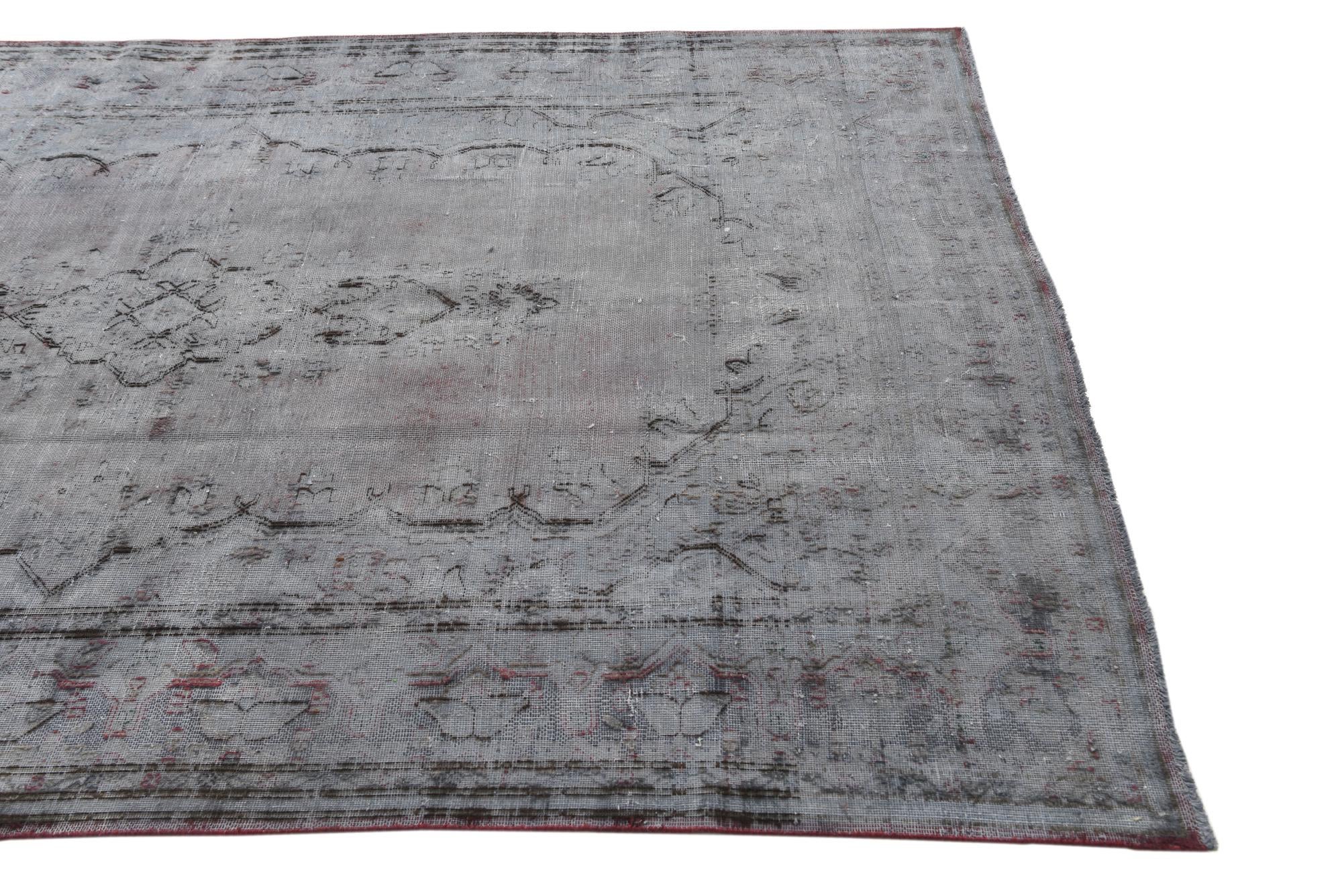 5' 7 x 8' 9 Hand Knotted Ultra Vintage Persian Wool Rug