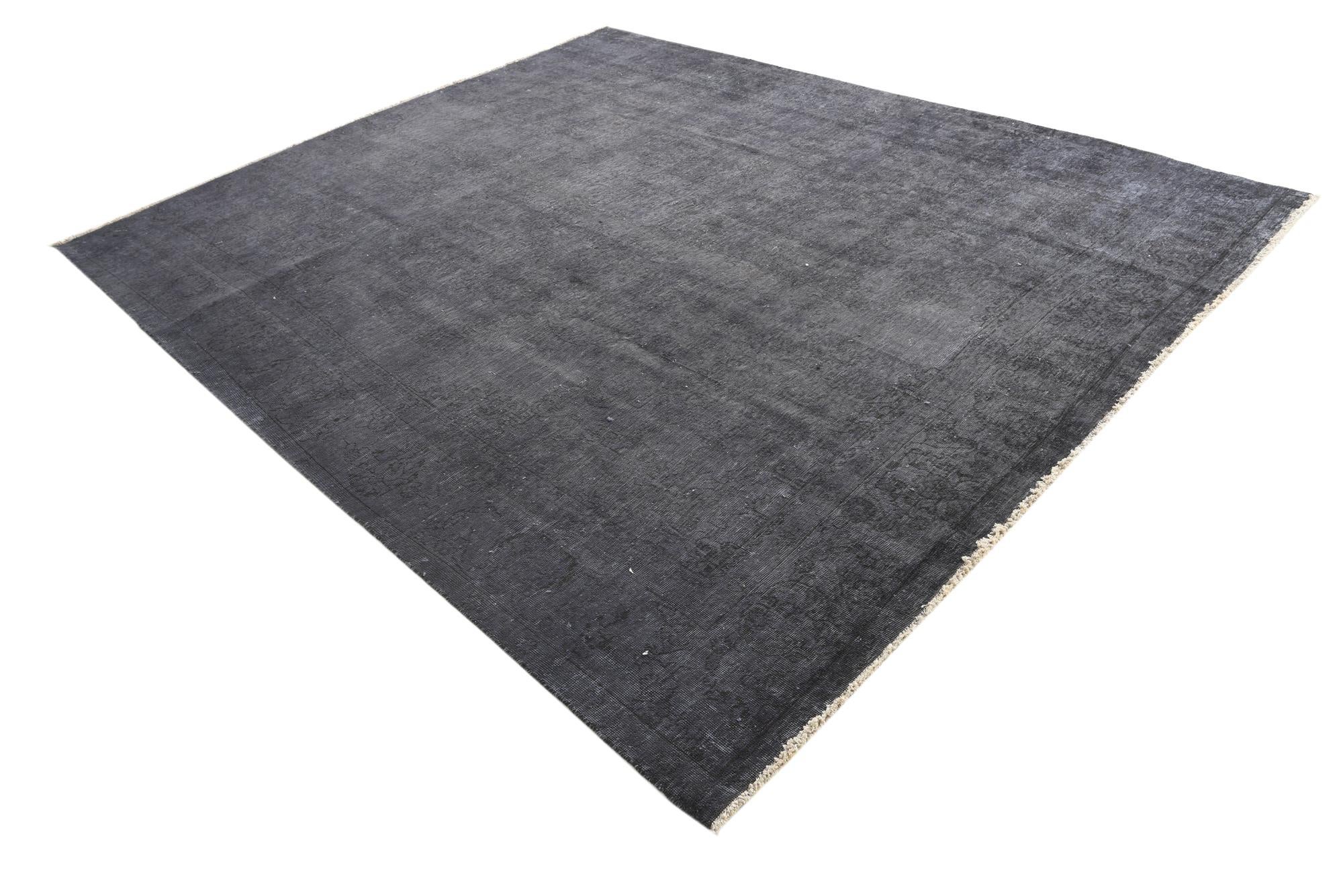 9' 4 x 11' 4 Hand Knotted Ultra Vintage Persian Wool Rug