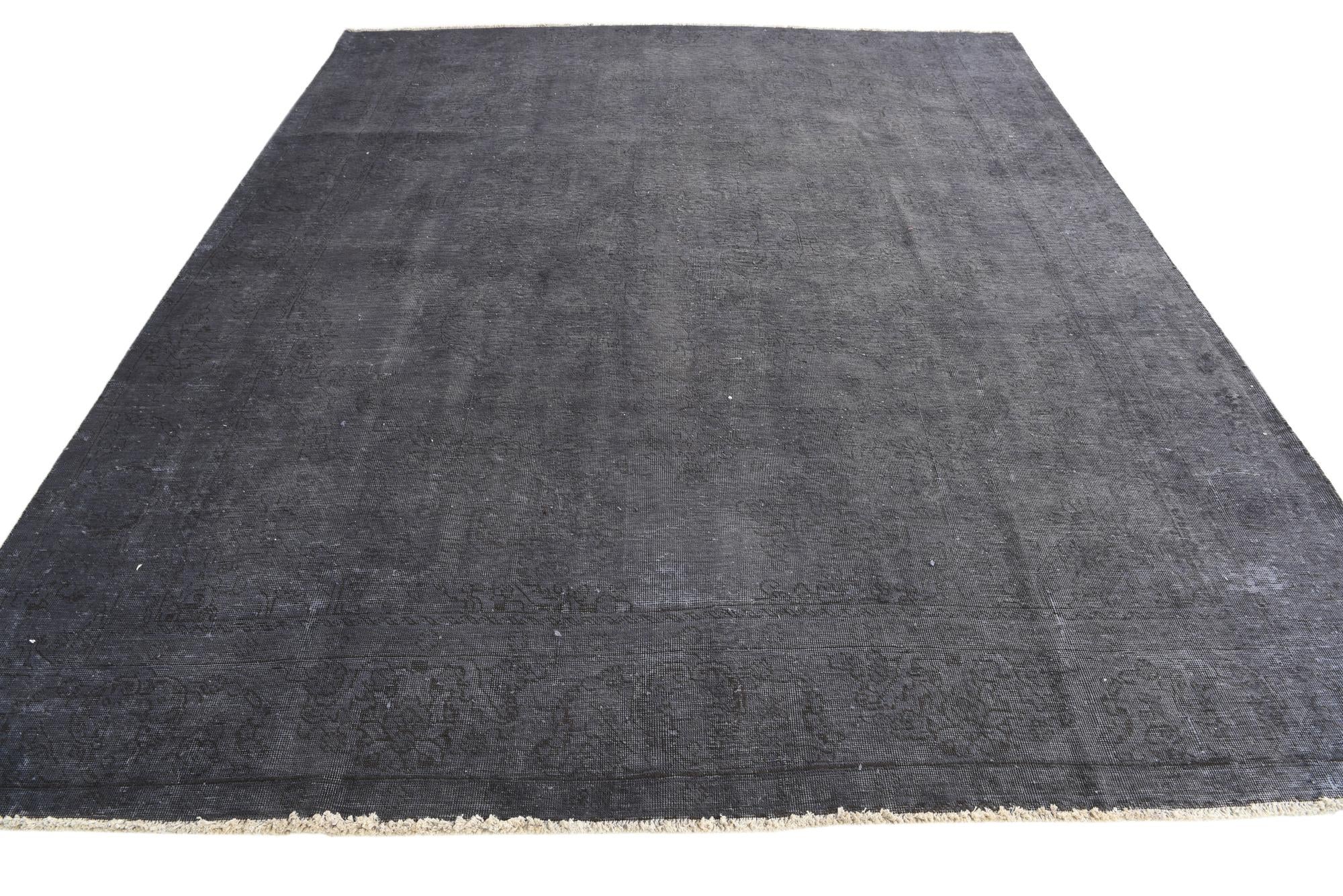 9' 4 x 11' 4 Hand Knotted Ultra Vintage Persian Wool Rug