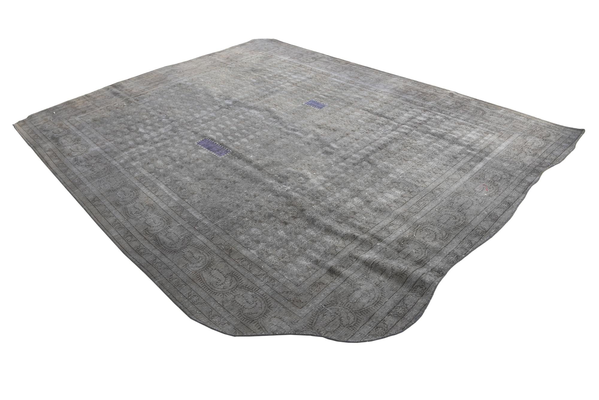 9' 5 x 12' 3 Hand Knotted Ultra Vintage Persian Wool Rug
