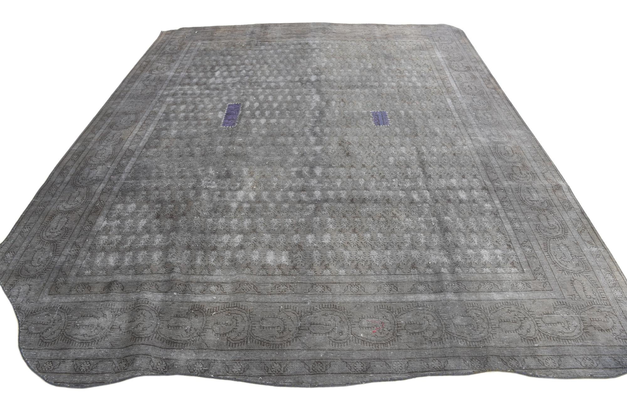 9' 5 x 12' 3 Hand Knotted Ultra Vintage Persian Wool Rug