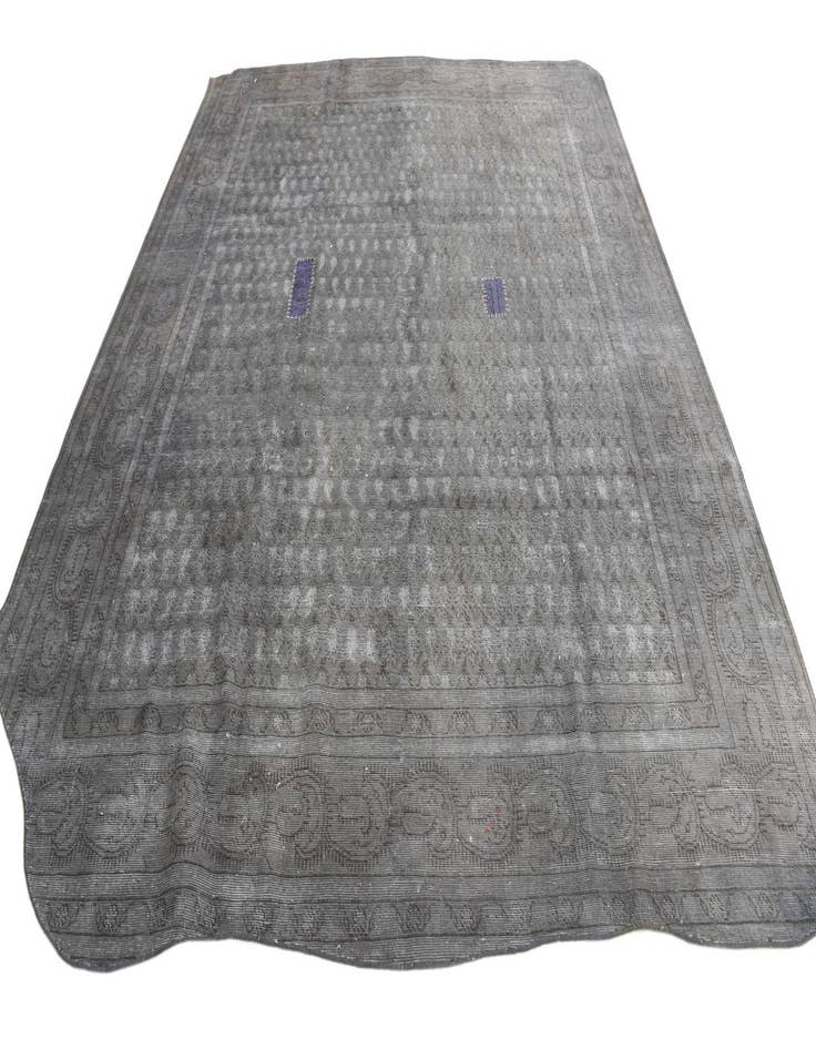 Detail image of 9' 5 x 12' 3  Hand Knotted Ultra Vintage Persian Wool Rug