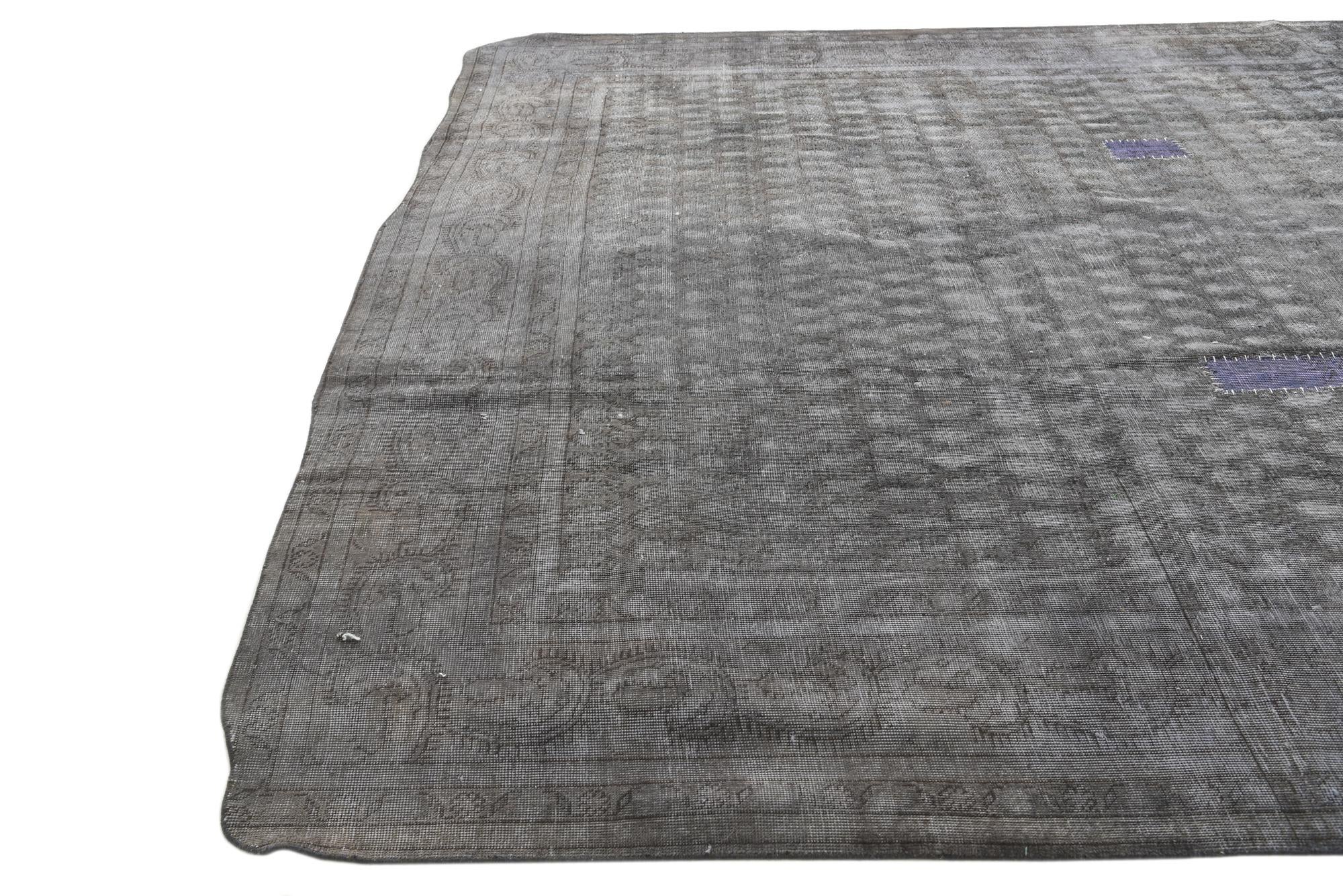 9' 5 x 12' 3 Hand Knotted Ultra Vintage Persian Wool Rug