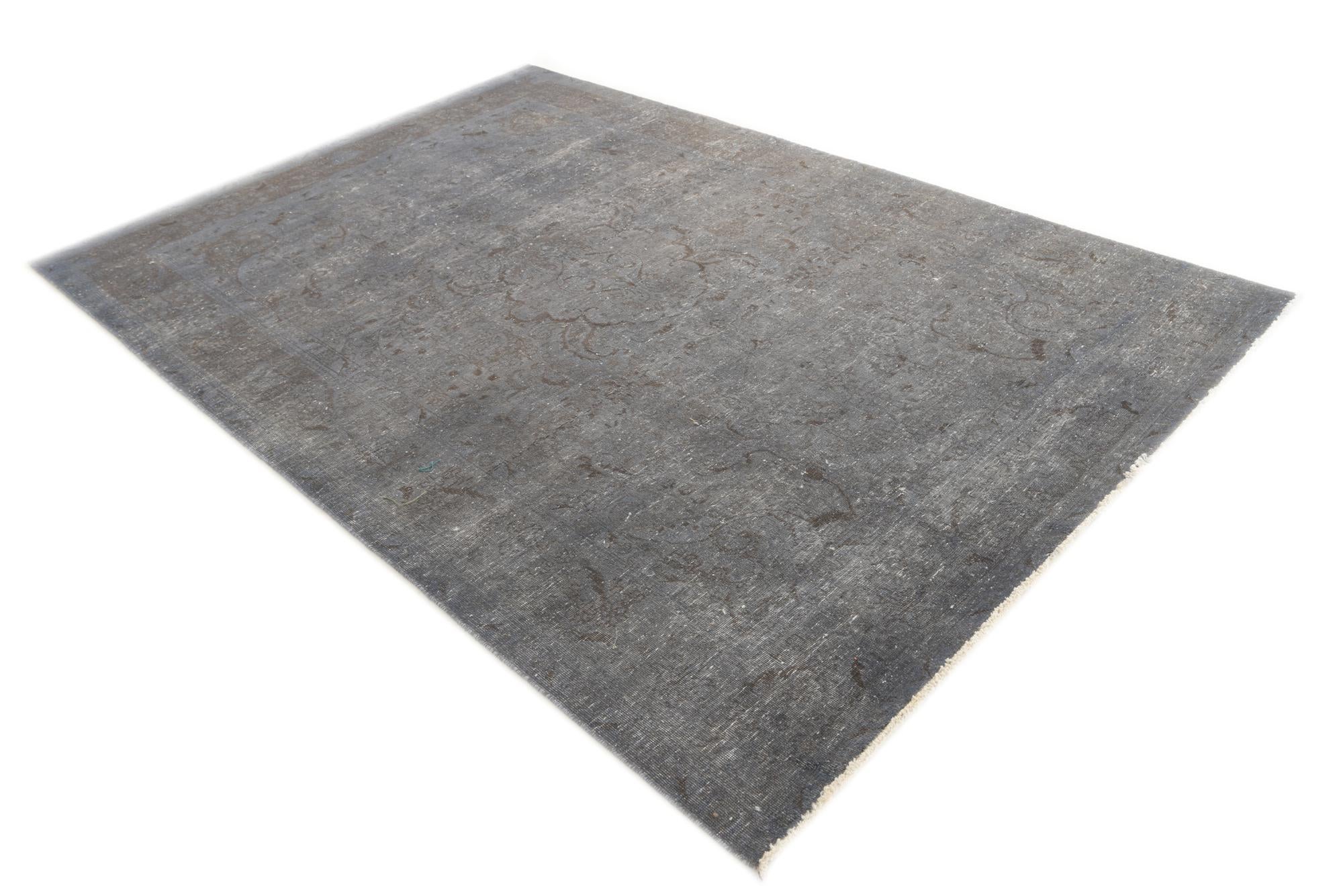 6' 8 x 9' 9 Hand Knotted Ultra Vintage Persian Wool Rug
