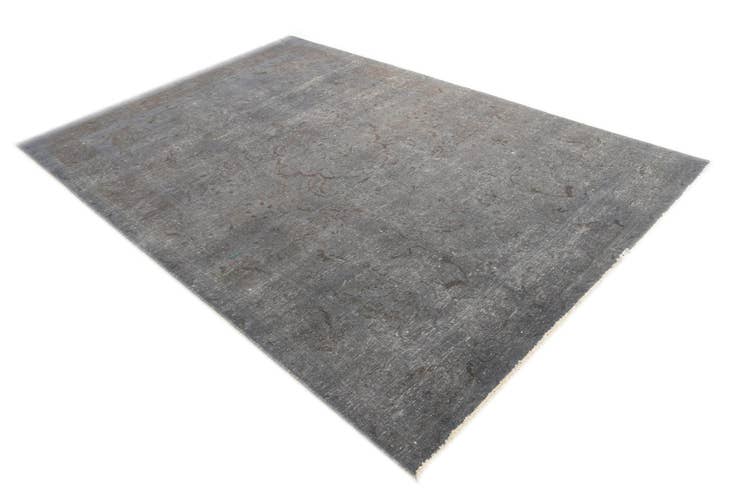Detail image of 6' 8 x 9' 9 Hand Knotted Ultra Vintage Persian Wool Rug
