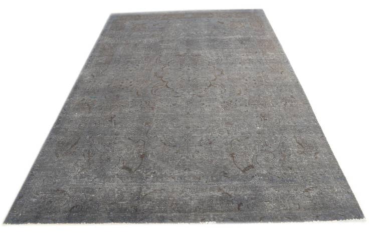 Detail image of 6' 8 x 9' 9 Hand Knotted Ultra Vintage Persian Wool Rug