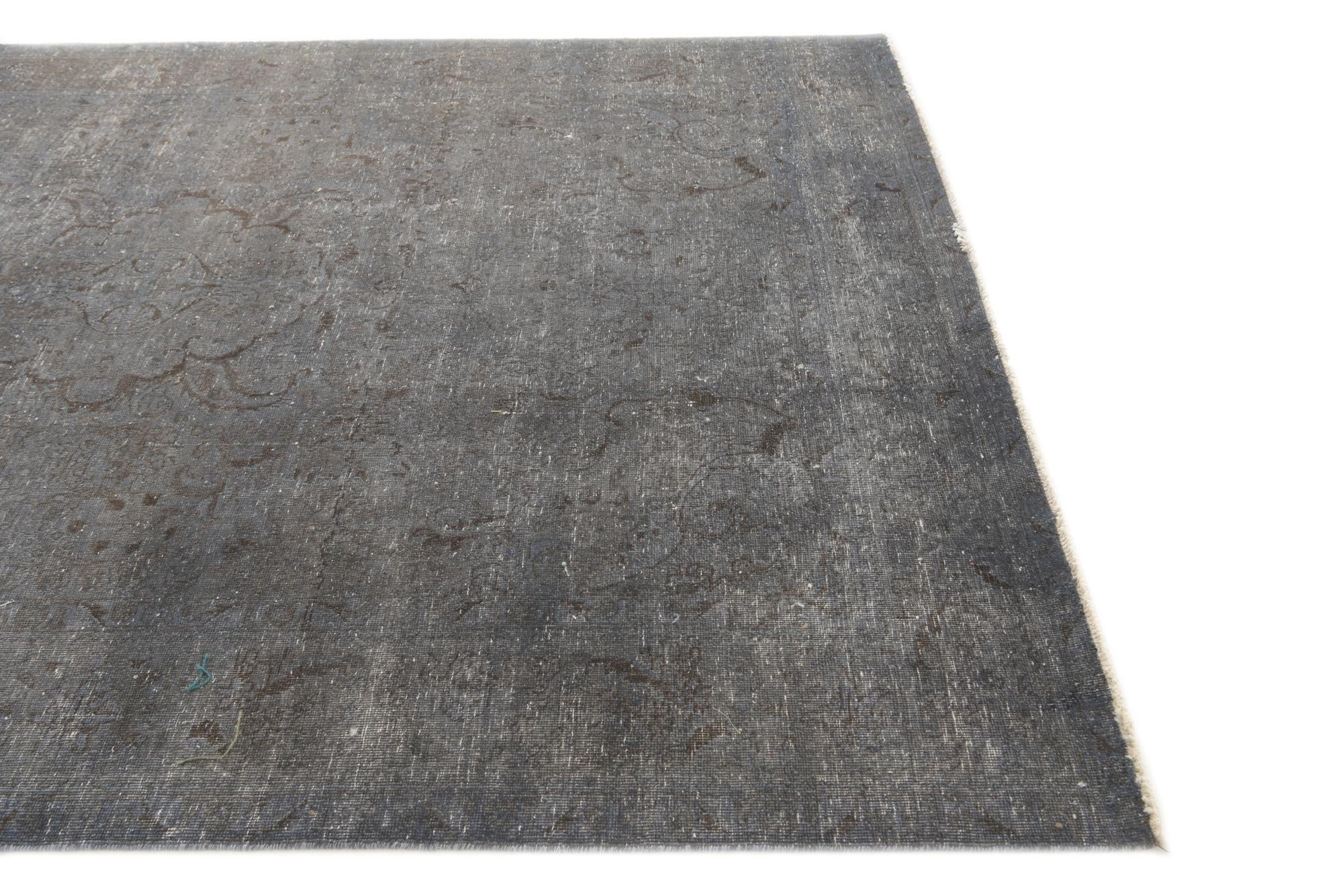 6' 8 x 9' 9 Hand Knotted Ultra Vintage Persian Wool Rug