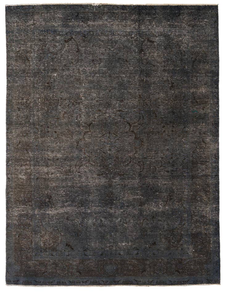 Detail image of 6' 8 x 9' 9 Hand Knotted Ultra Vintage Persian Wool Rug