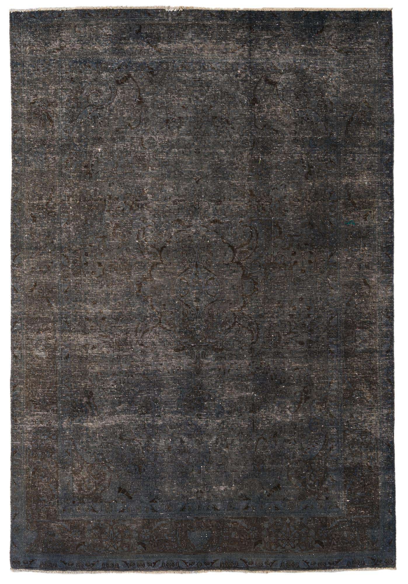 6' 8 x 9' 9 Hand Knotted Ultra Vintage Persian Wool Rug