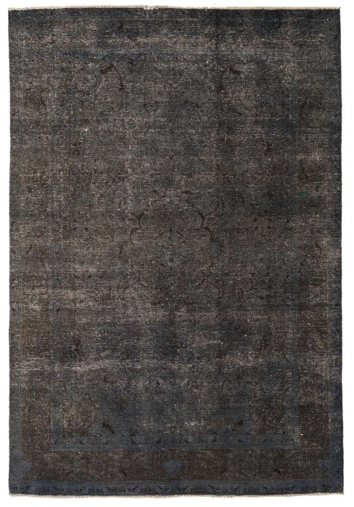 6' 8 x 9' 9 Hand Knotted Ultra Vintage Persian Wool Rug