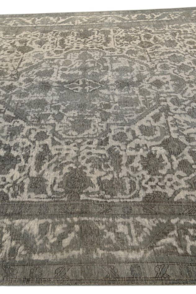 Detail image of 9' 7 x 12' 7 Hand Knotted Ultra Vintage Persian Wool Rug