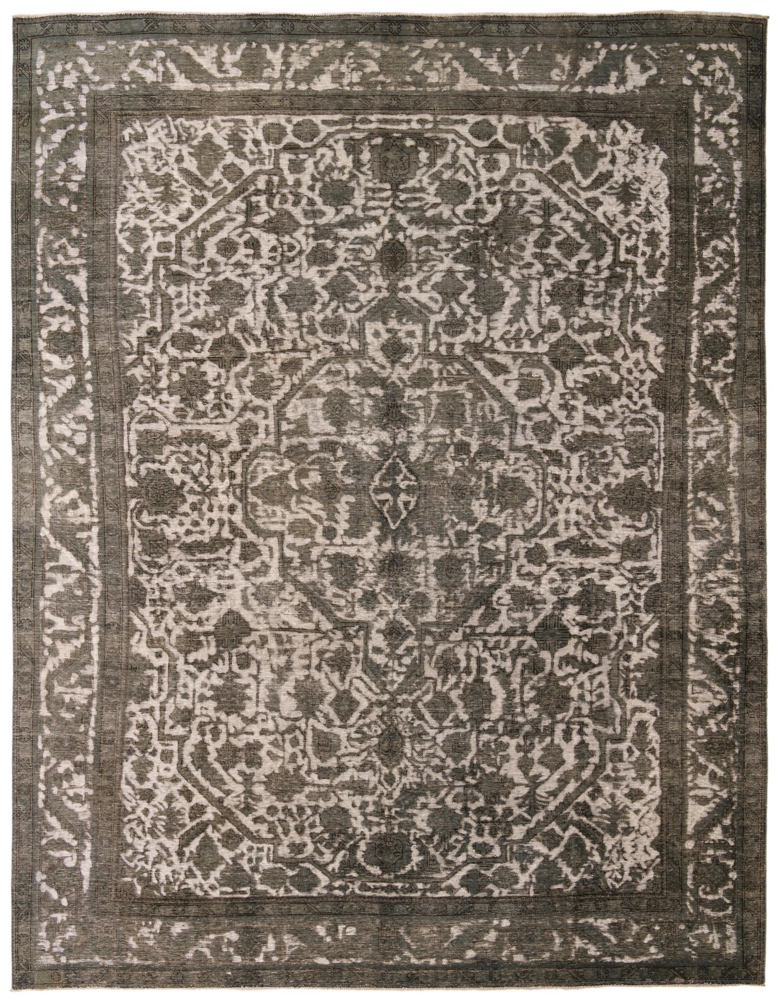 9' 7 x 12' 7 Hand Knotted Ultra Vintage Persian Wool Rug