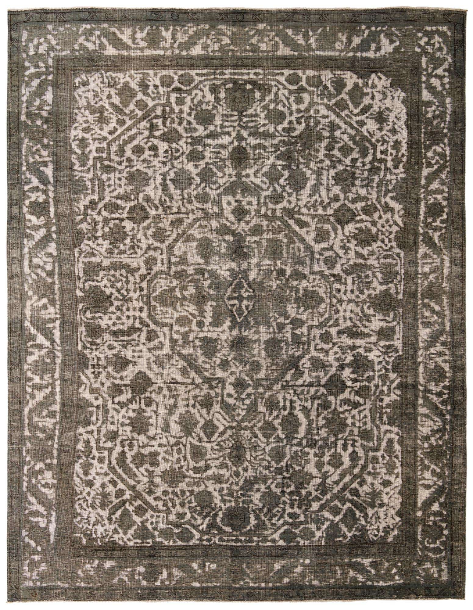 9' 7 x 12' 7 Hand Knotted Ultra Vintage Persian Wool Rug