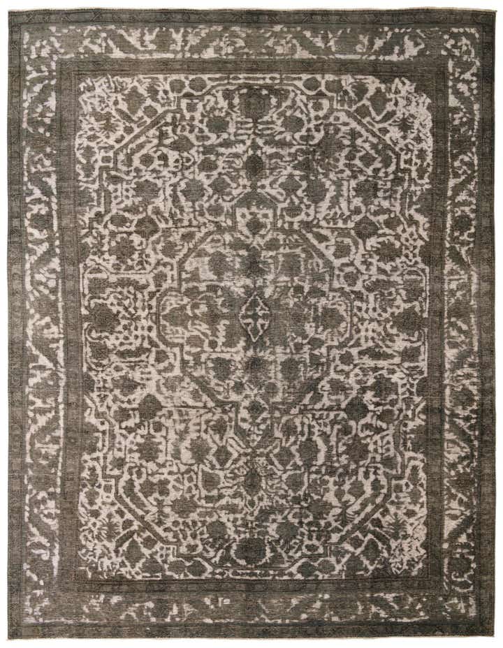 9' 7 x 12' 7 Hand Knotted Ultra Vintage Persian Wool Rug