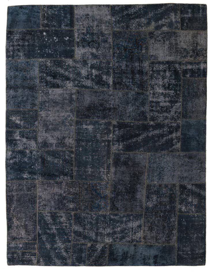 Detail image of 6' 9 x 10' Hand Knotted Ultra Vintage Persian Wool Rug
