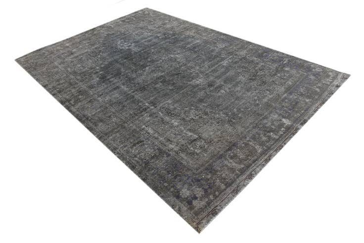 Detail image of 6' 5 x 9' 6 Hand Knotted Ultra Vintage Persian Wool Rug