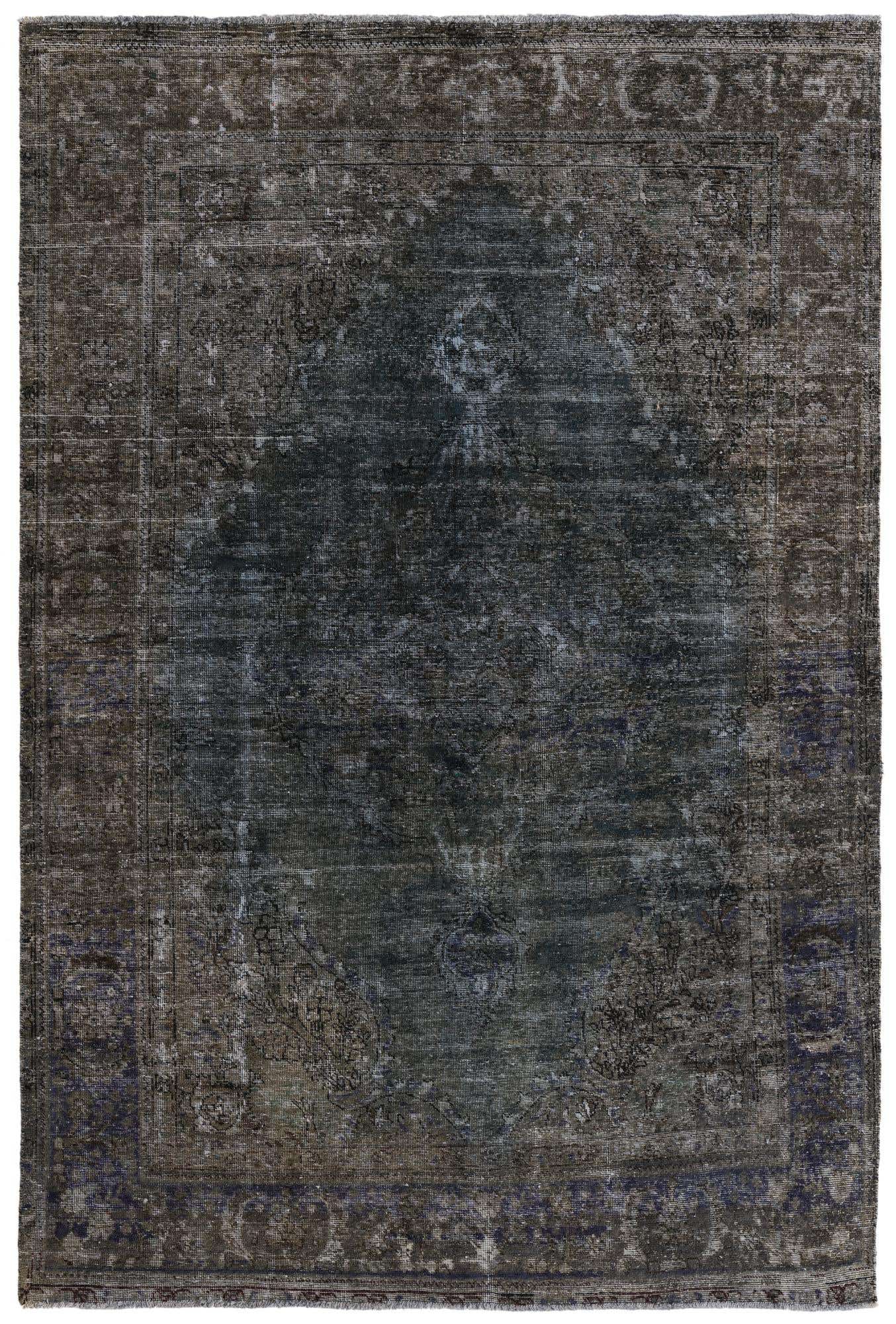 6' 5 x 9' 6 Hand Knotted Ultra Vintage Persian Wool Rug