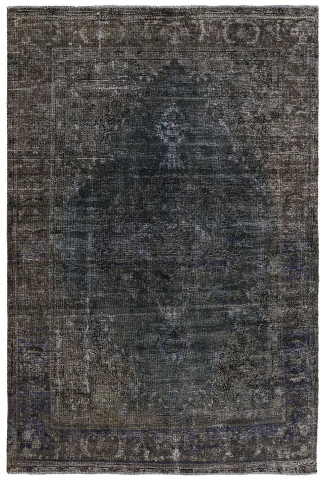 Detail image of 6' 5 x 9' 6 Hand Knotted Ultra Vintage Persian Wool Rug