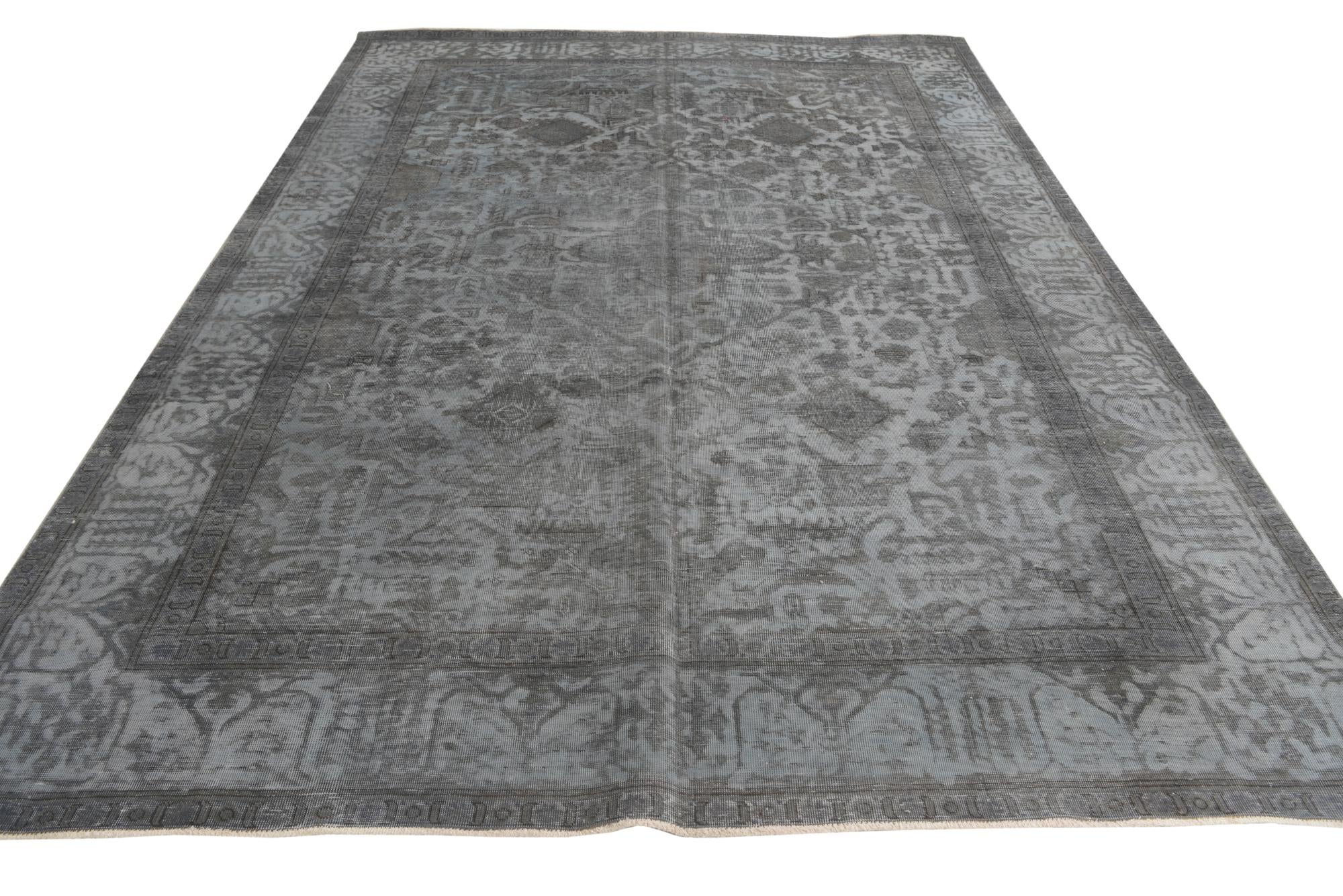 8' x 11' 1 Hand Knotted Ultra Vintage Persian Wool Rug