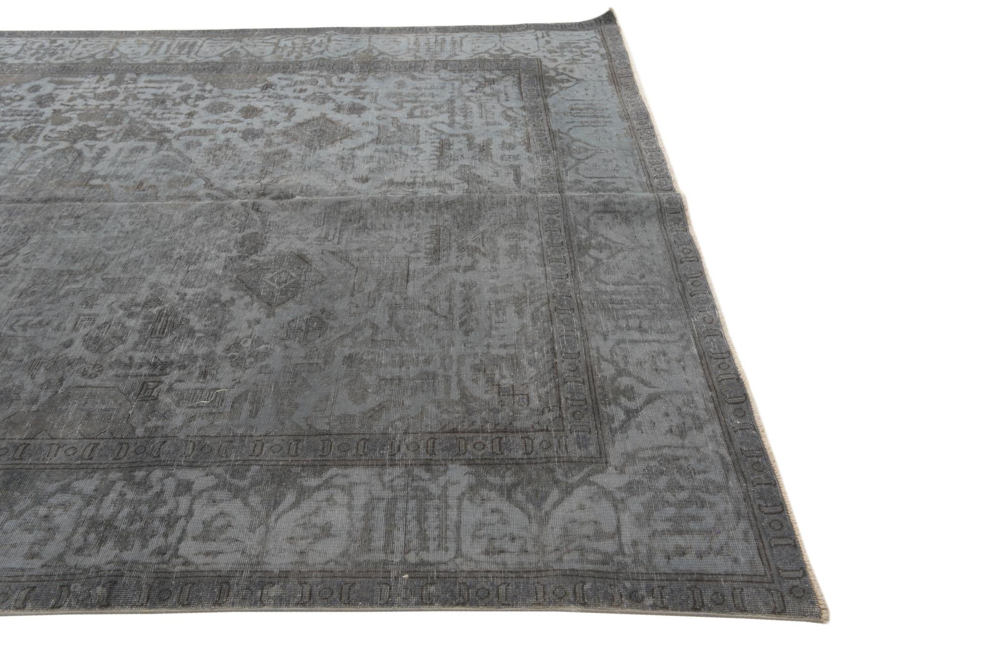 8' x 11' 1 Hand Knotted Ultra Vintage Persian Wool Rug