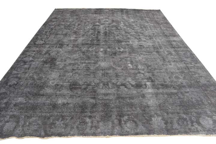 9' 1 x 12' Hand Knotted Ultra Vintage Persian Wool Rug