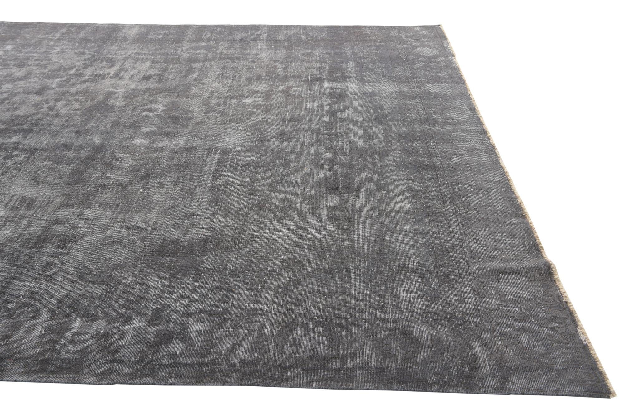 9' 1 x 12' Hand Knotted Ultra Vintage Persian Wool Rug