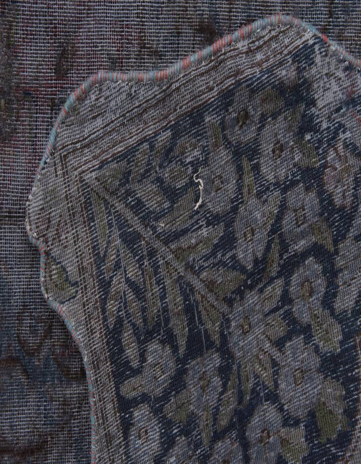 Detail image of 8' 1 x 10' 2  Hand Knotted Ultra Vintage Persian Wool Rug