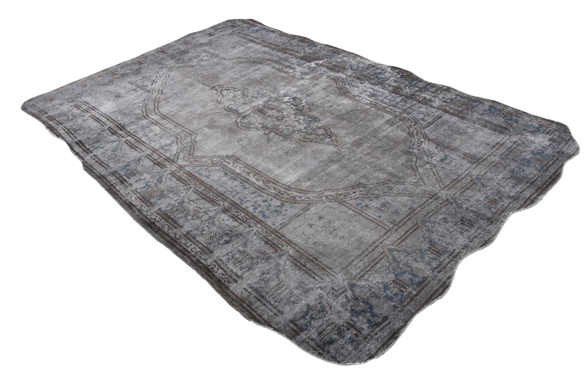 6' 6 x 9' 8 Hand Knotted Ultra Vintage Persian Wool Rug