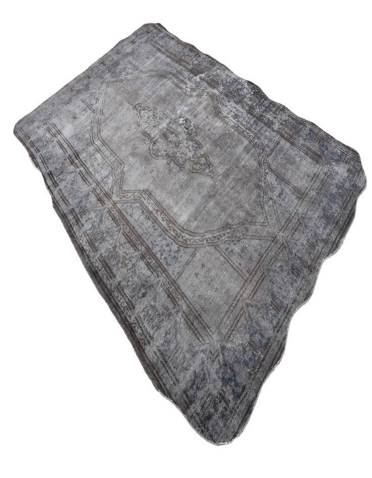 Detail image of 6' 6 x 9' 8  Hand Knotted Ultra Vintage Persian Wool Rug