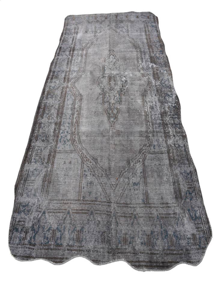 Detail image of 6' 6 x 9' 8  Hand Knotted Ultra Vintage Persian Wool Rug